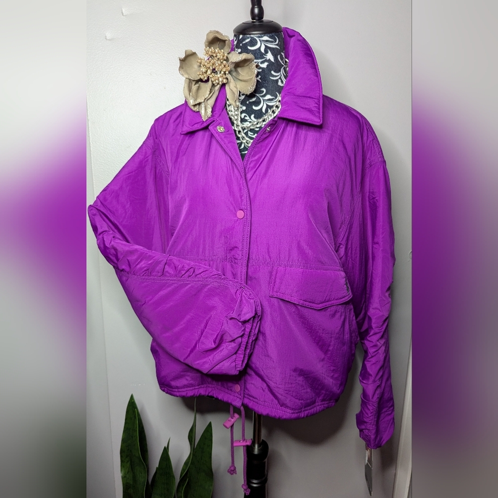 Vibrant Purple Women's Jacket FREE PEOPLE MOVEMENT SIZE SMALL
